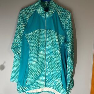 Champion Duo Dry XXL Scales Woman’s Windbreaker Reflective Zipper pockets
